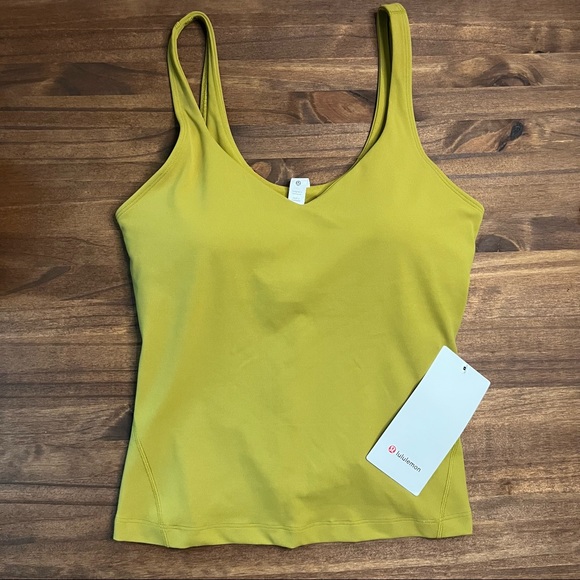 NWT Sold Out lululemon Align™ Waist-Length Tank Top in Auric Gold - Picture 2 of 6